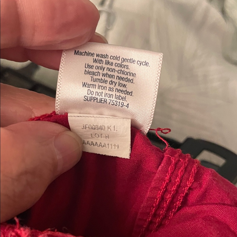 Red Capri Pants - Picture 2 of 3